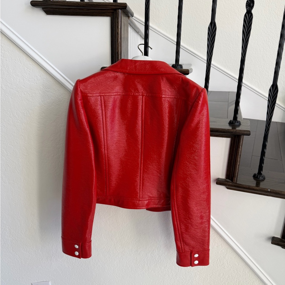 Courreges Red Reedition Vinyl Jacket - Picture 8 of 12